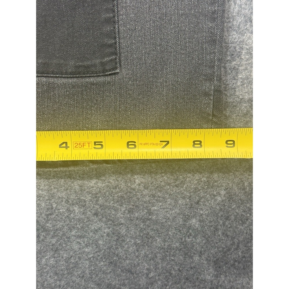 LOGO by Lori Goldstein Patchwork Boyfriend Jeans Grey Size 16P - Picture 9 of 12